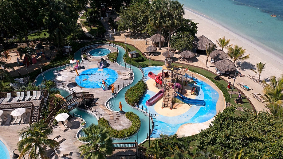 Water park and aquatic centre flooring